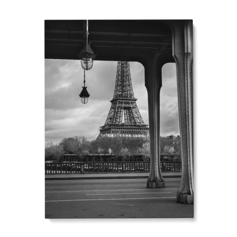Tour Eiffel En Noir Et Blanc, Paris Image stock - Image du urbain