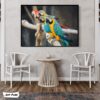 tableau-perroquet-multicolore