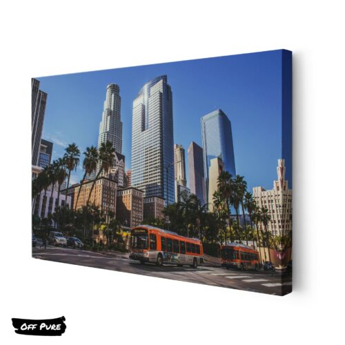 los-angeles-skyline-poster-toile