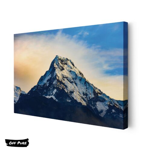poster-paysage-montagne-enneigee-toile