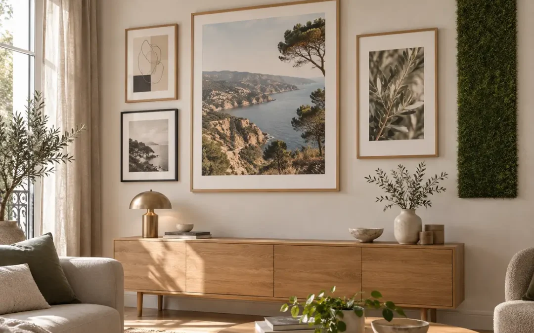 Gazon synthétique et tableaux : comment composer une décoration murale ?